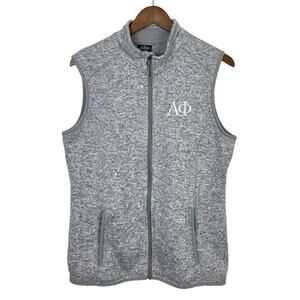 Charles River Apparel | Alpha Phi Fraternity Collegiate Full Zip Sweater Vest